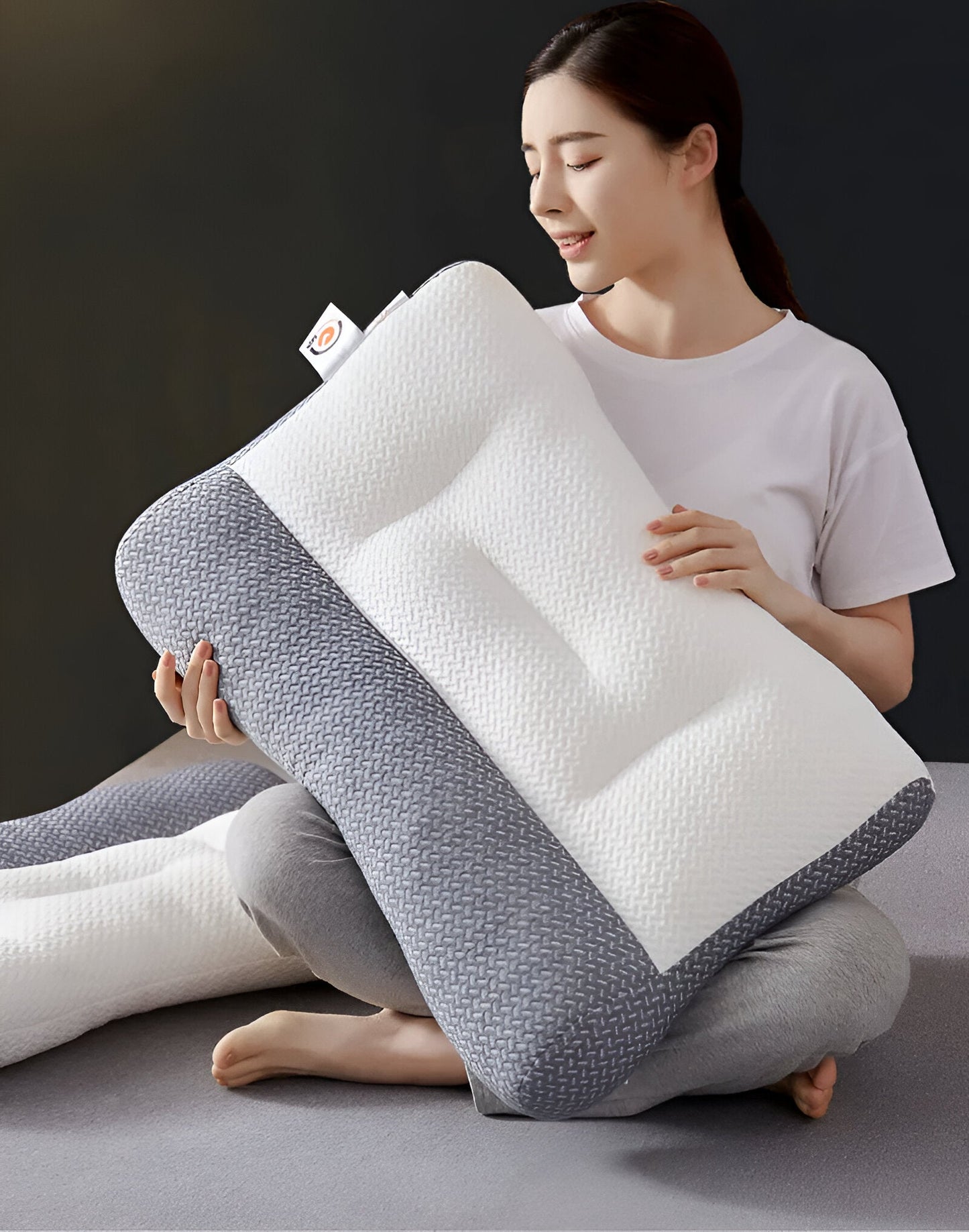 PolyePlush Kopfkissen - Premium Komfort Nackenkissen für Schmerz & Müdigkeit Linderung