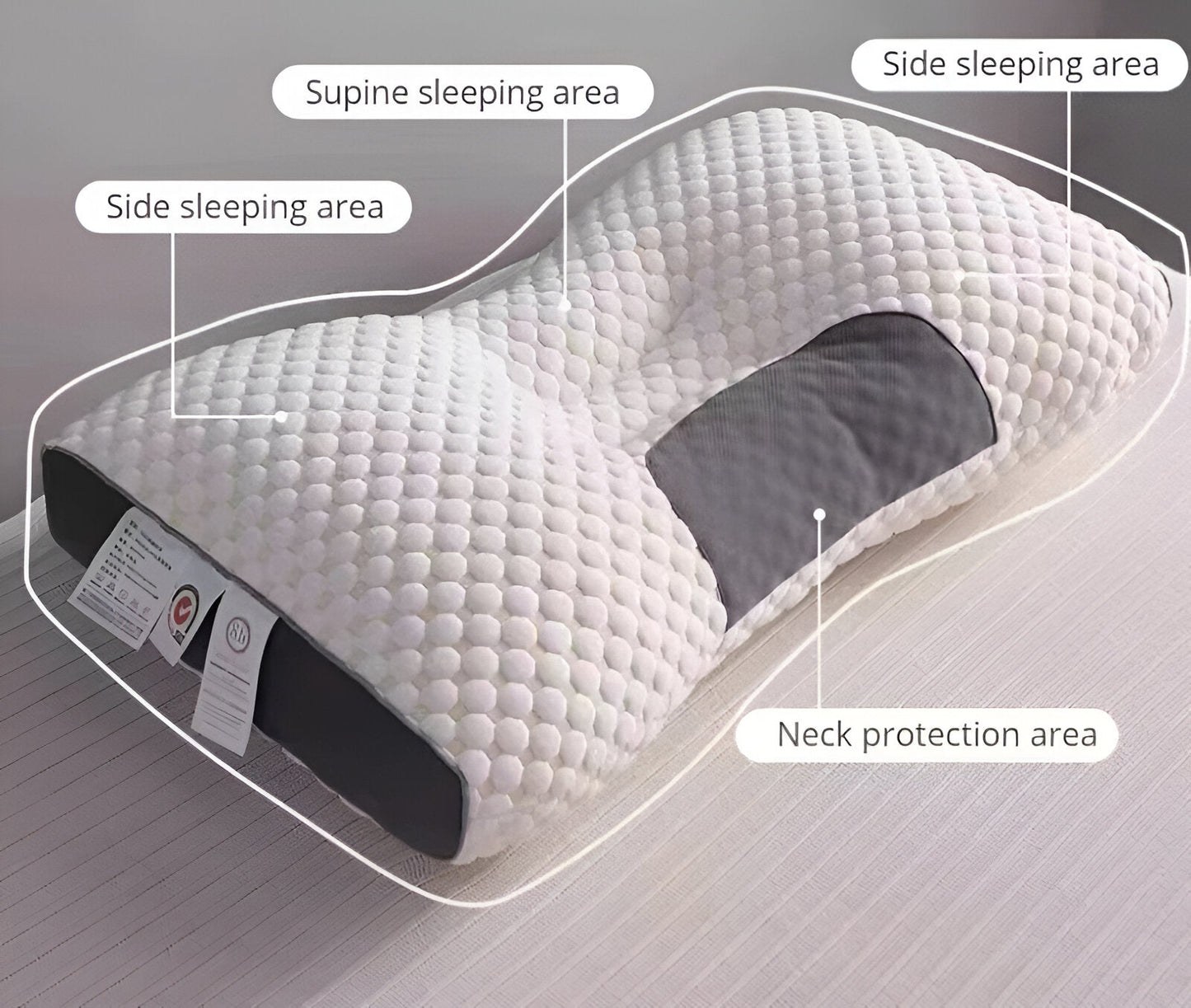 PolyePlush Kopfkissen - Premium Komfort Nackenkissen für Schmerz & Müdigkeit Linderung