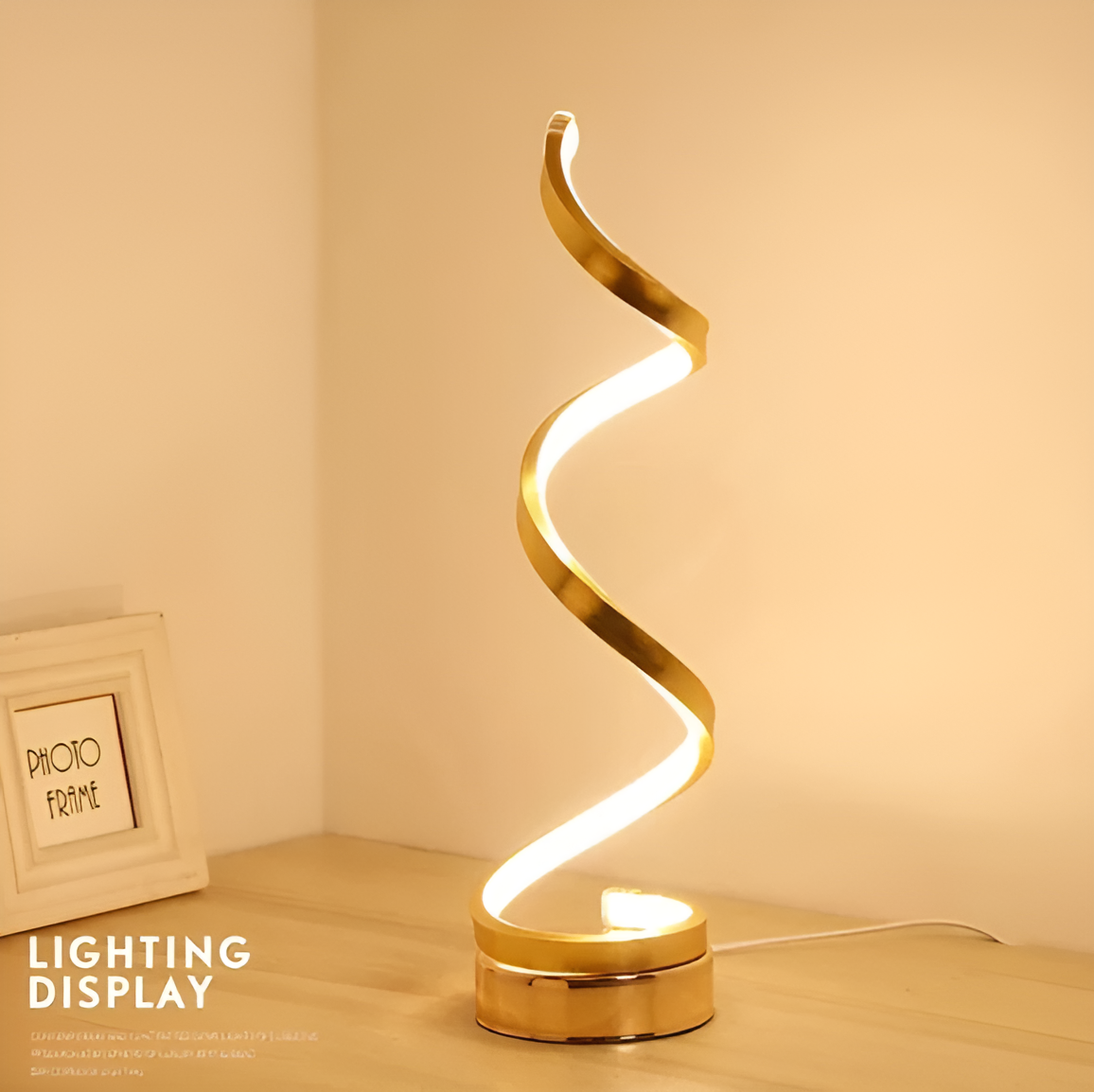 Garduru Curve- Spiralförmige LED-Tischleuchte mit Berührungssteuerung