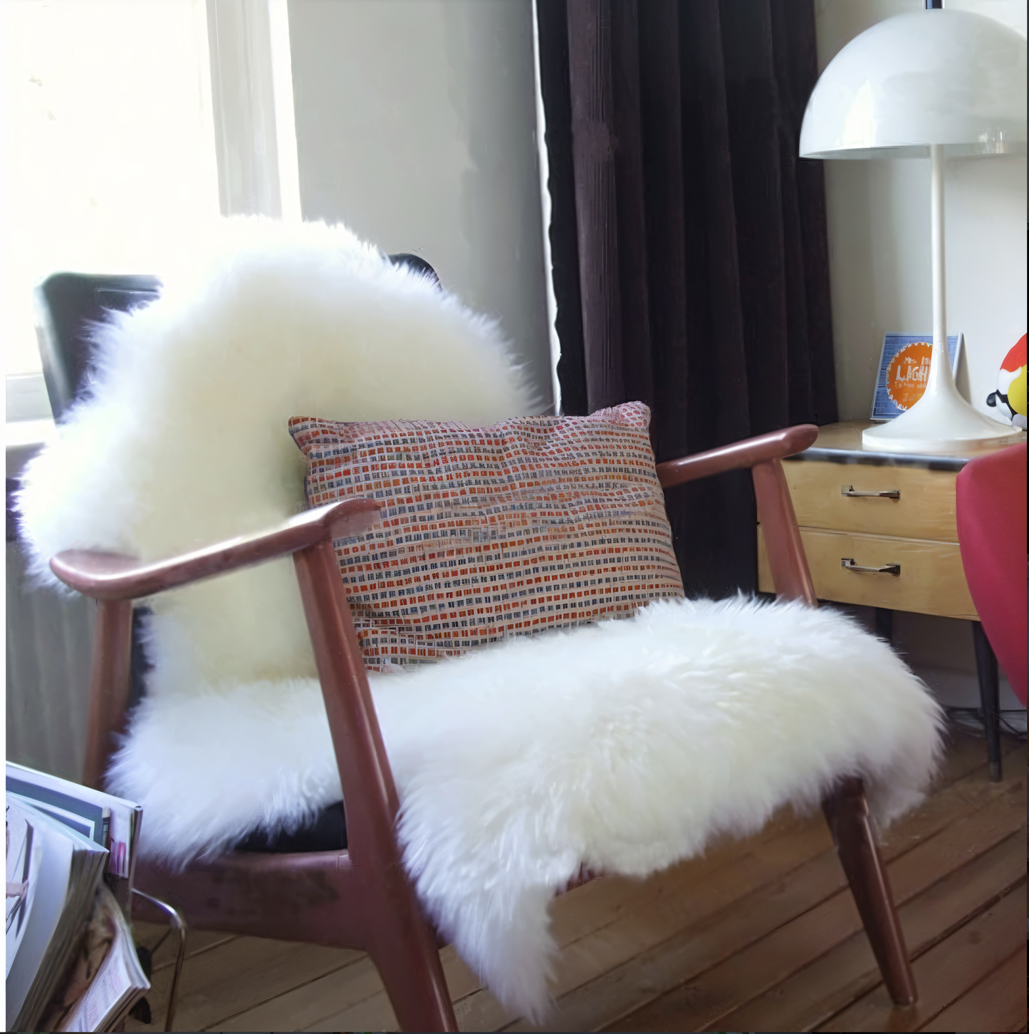 ShearLuxe - Ultra Fluffy Plüsch Weiß Schafsfell Kunstpelz Teppich