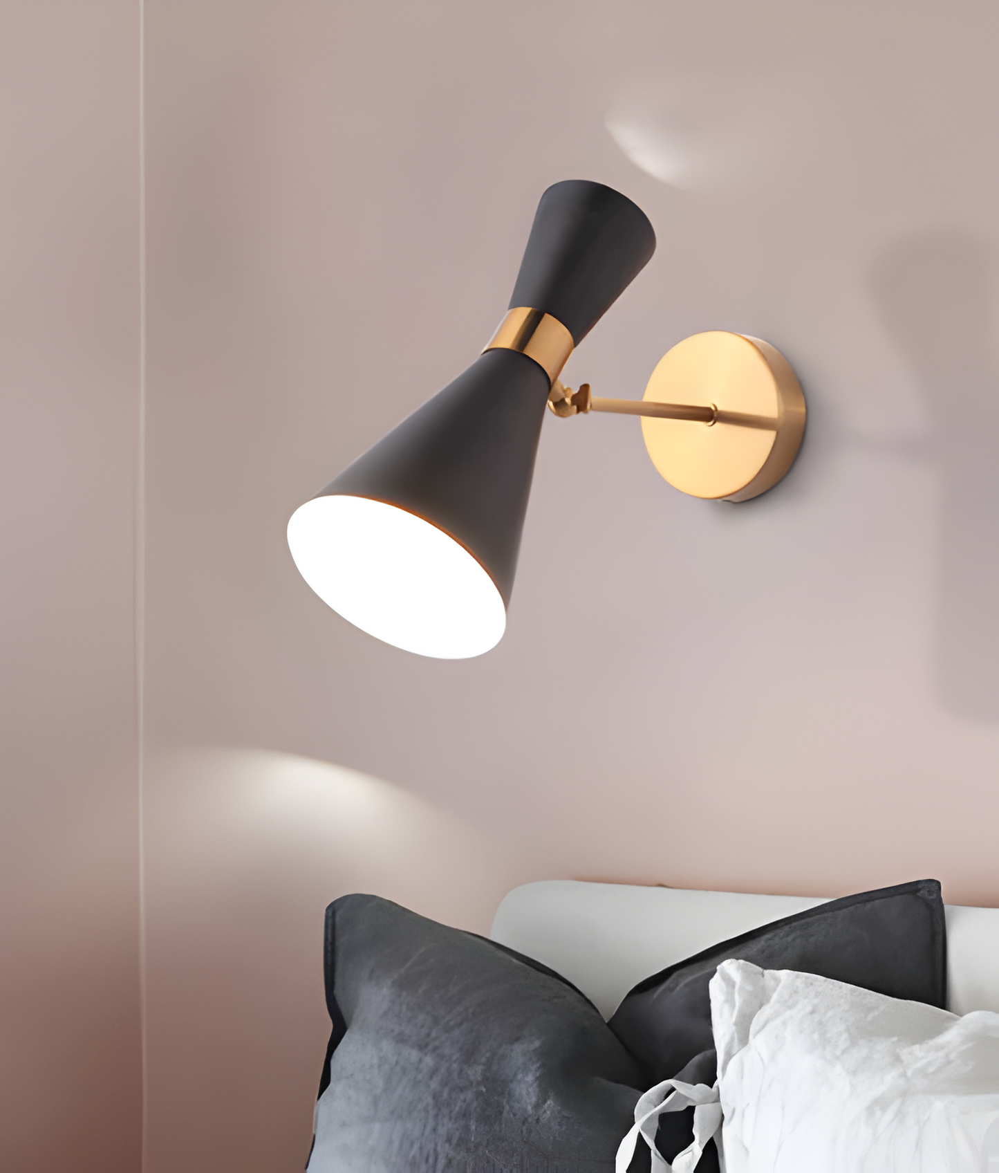 SleekIron Wandleuchte - Minimalistische Schwarz/Weiß Wandleuchte - Verstellbare Up Down Wandleuchten LED