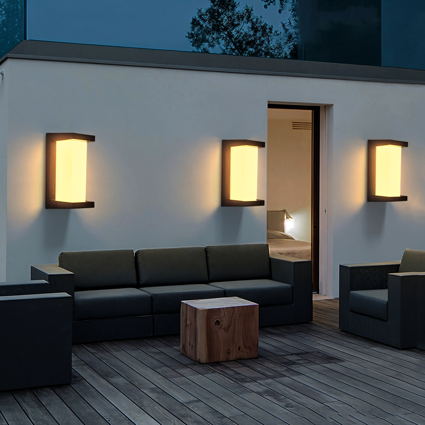 SmartSense Wandleuchte - LED Gartenbeleuchtung - Wasserdichte Außenbeleuchtung