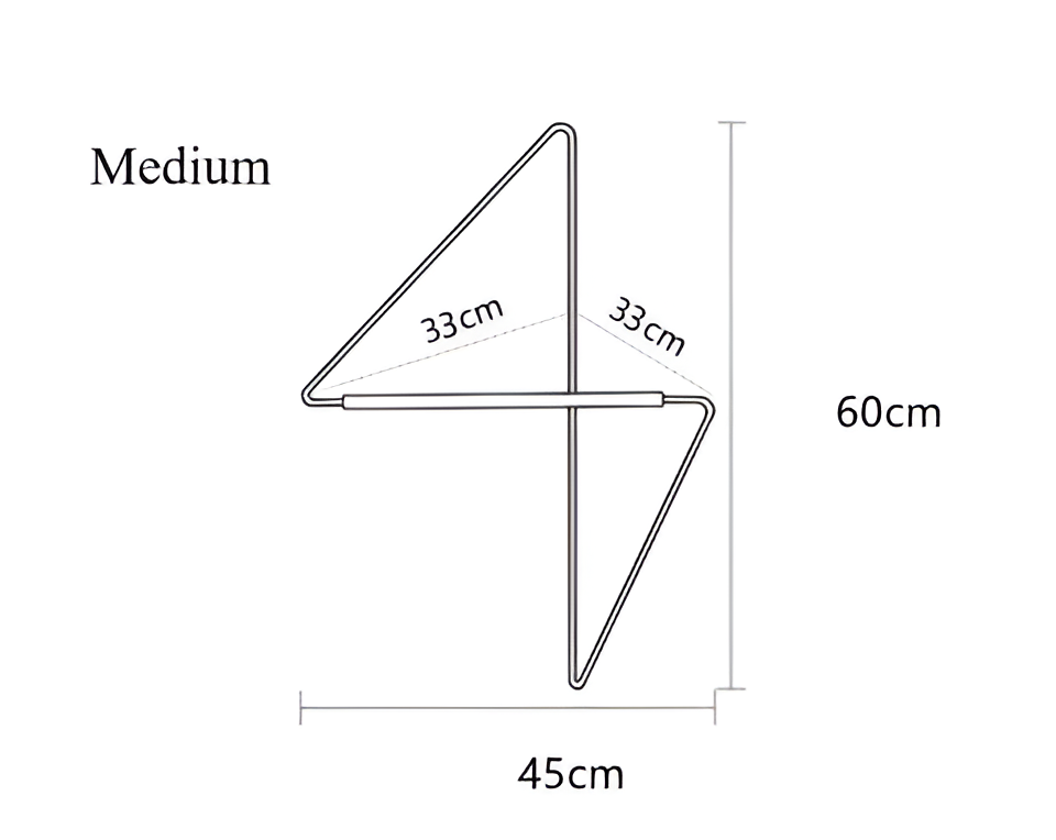 Triad Garderobenständer - Geometrische Mehrzweckgarderobe aus Metall