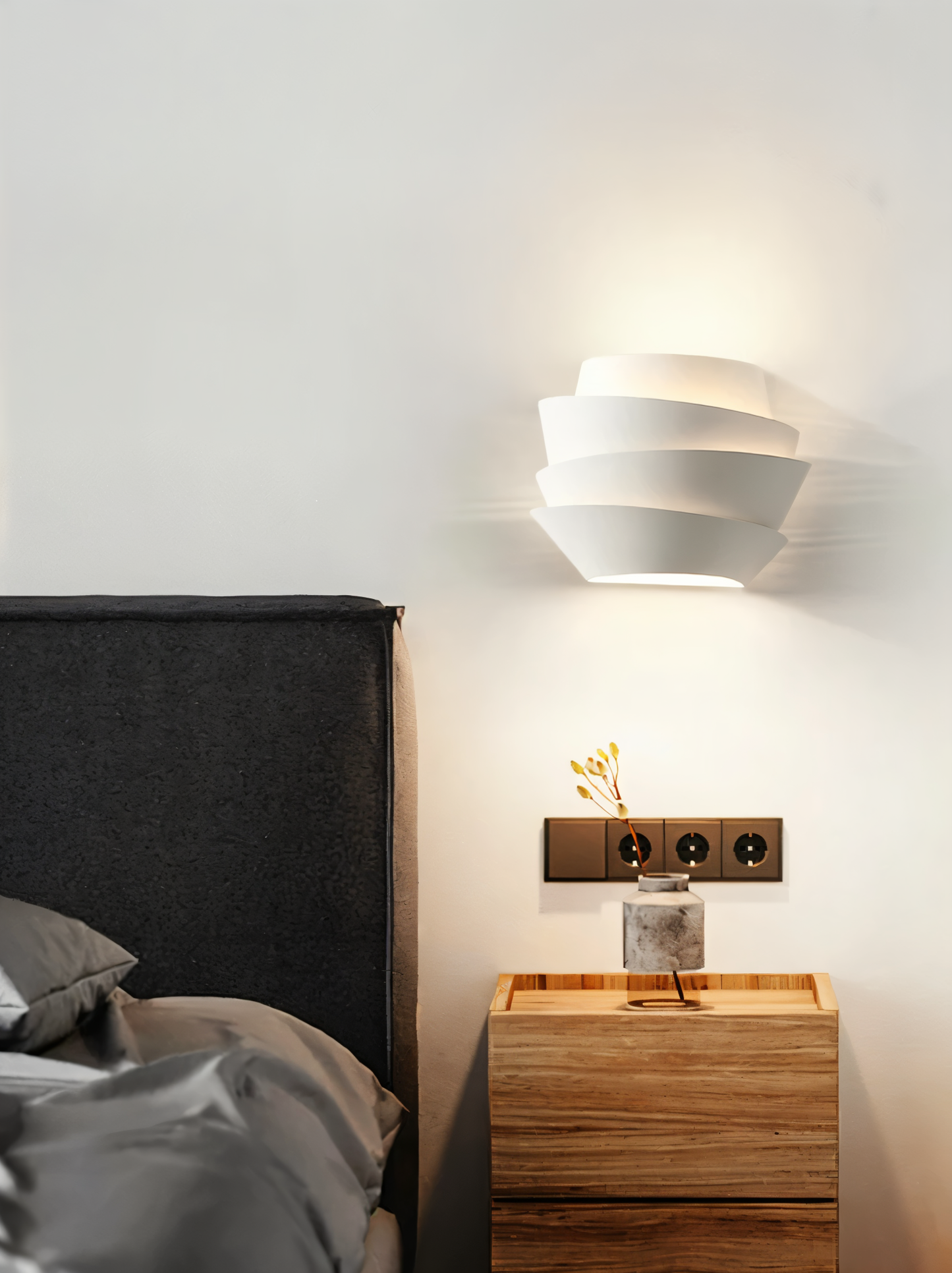 UniqGleam Wandlamp - Geometrische Wandlampe aus Metall - Dekorative Wandleuchten LED Innen