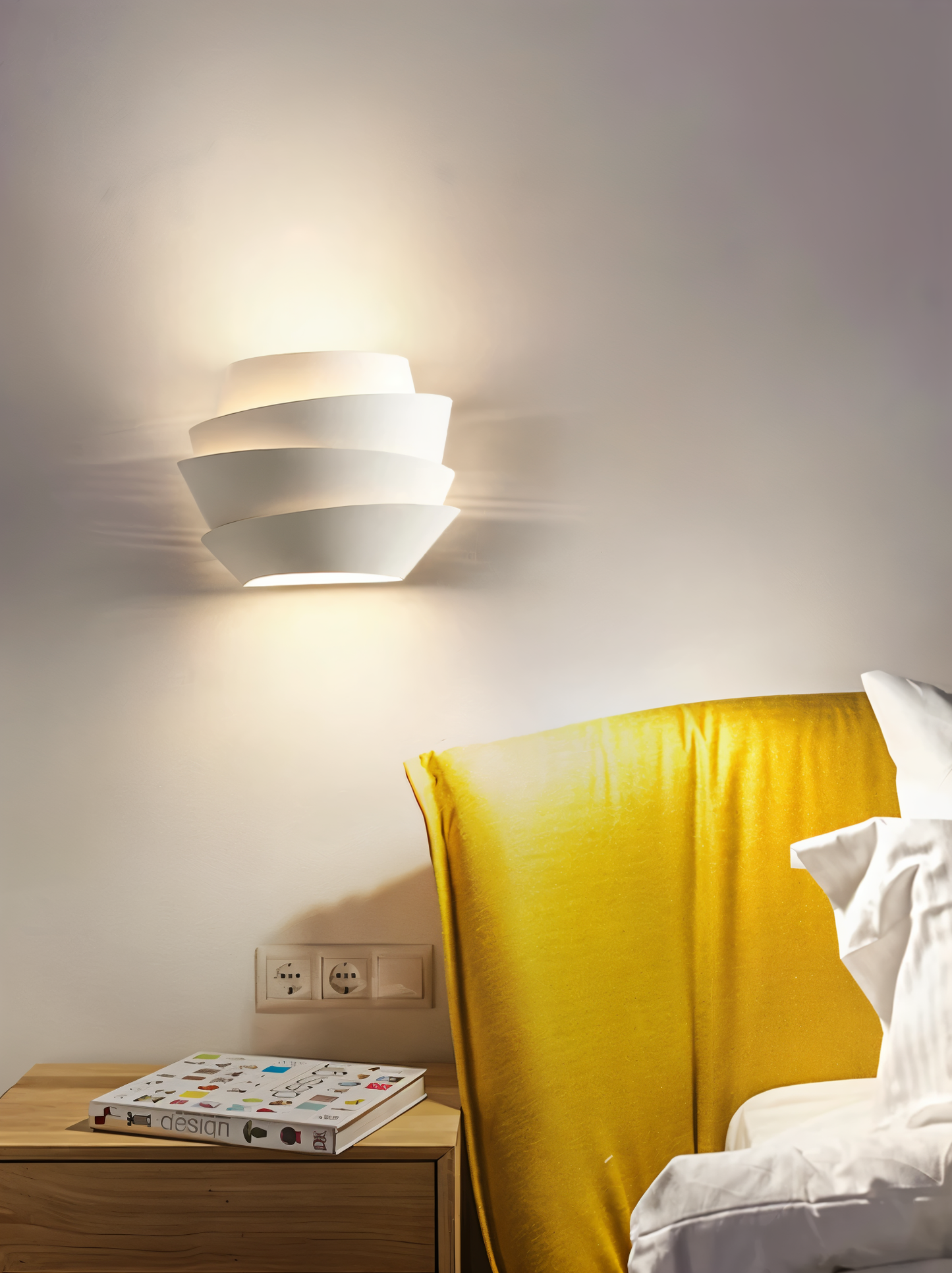 UniqGleam Wandlamp - Geometrische Wandlampe aus Metall - Dekorative Wandleuchten LED Innen