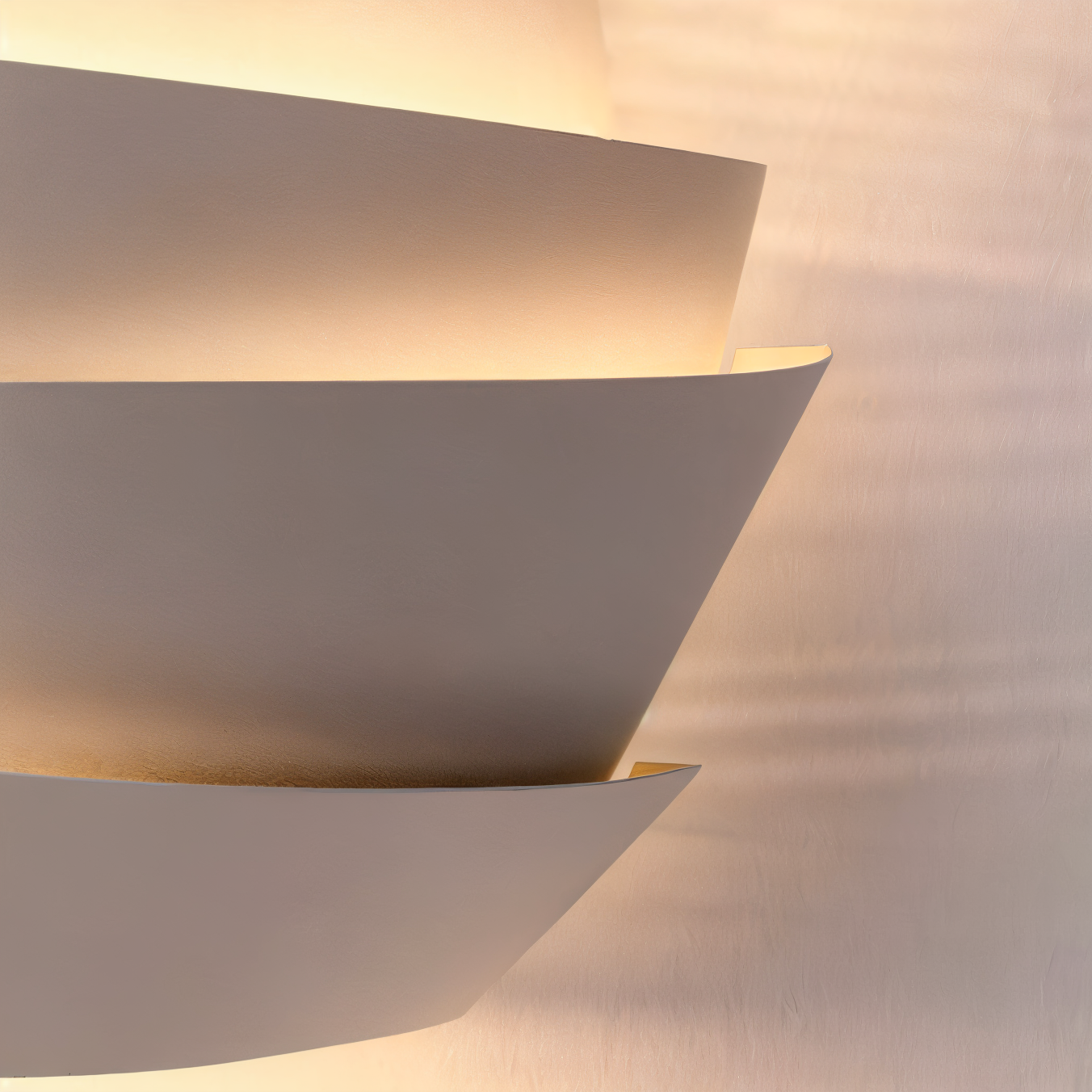 UniqGleam Wandlamp - Geometrische Wandlampe aus Metall - Dekorative Wandleuchten LED Innen