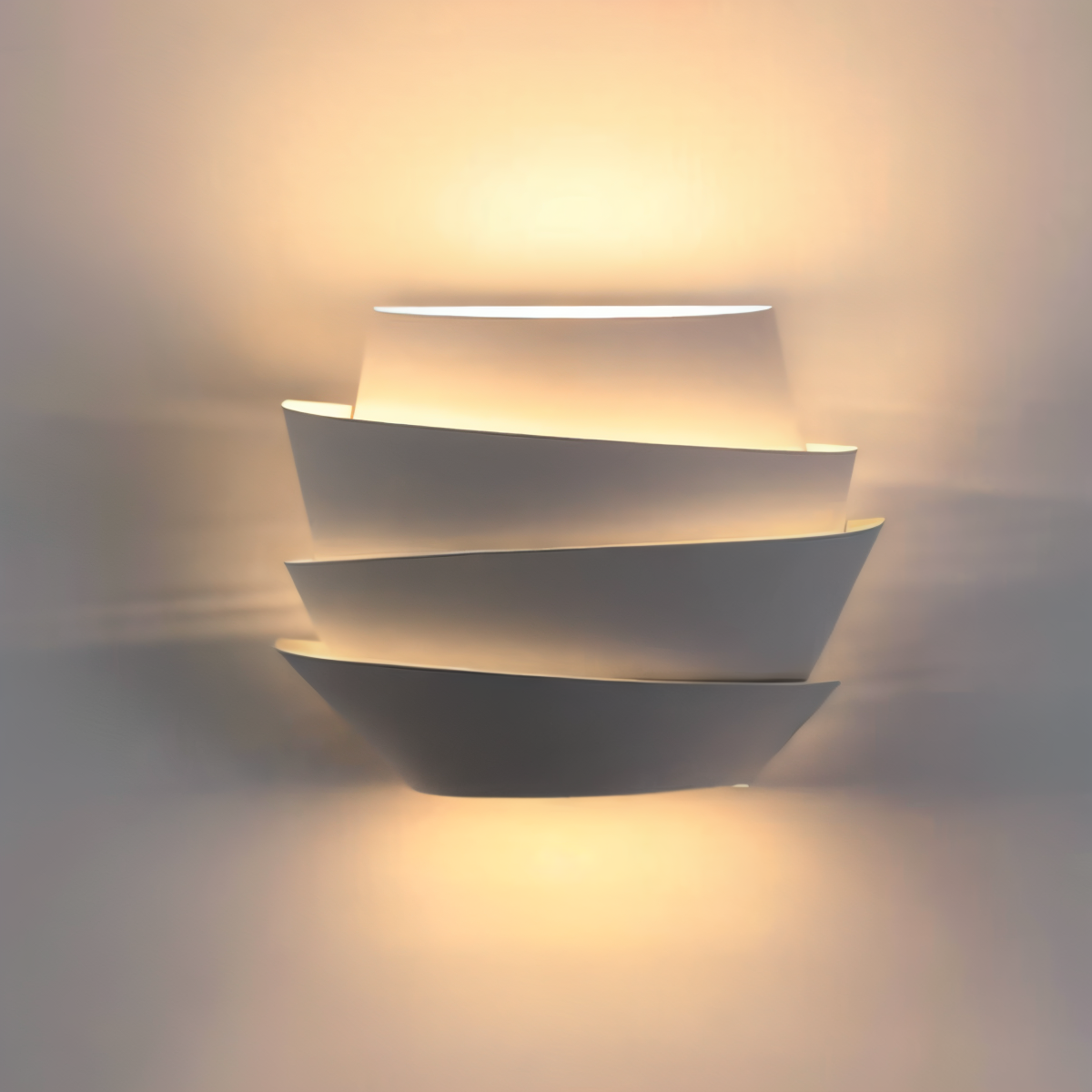 UniqGleam Wandlamp - Geometrische Wandlampe aus Metall - Dekorative Wandleuchten LED Innen