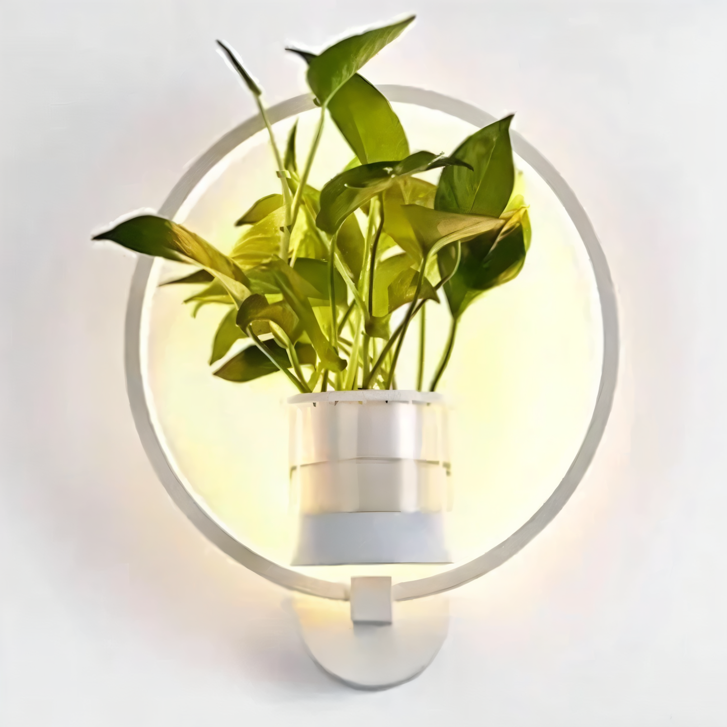 VerdantLume Wandleuchte - Minimalistische Wandleuchte mit integrierter Pflanzenhalterung - Moderne Wandleuchten LED