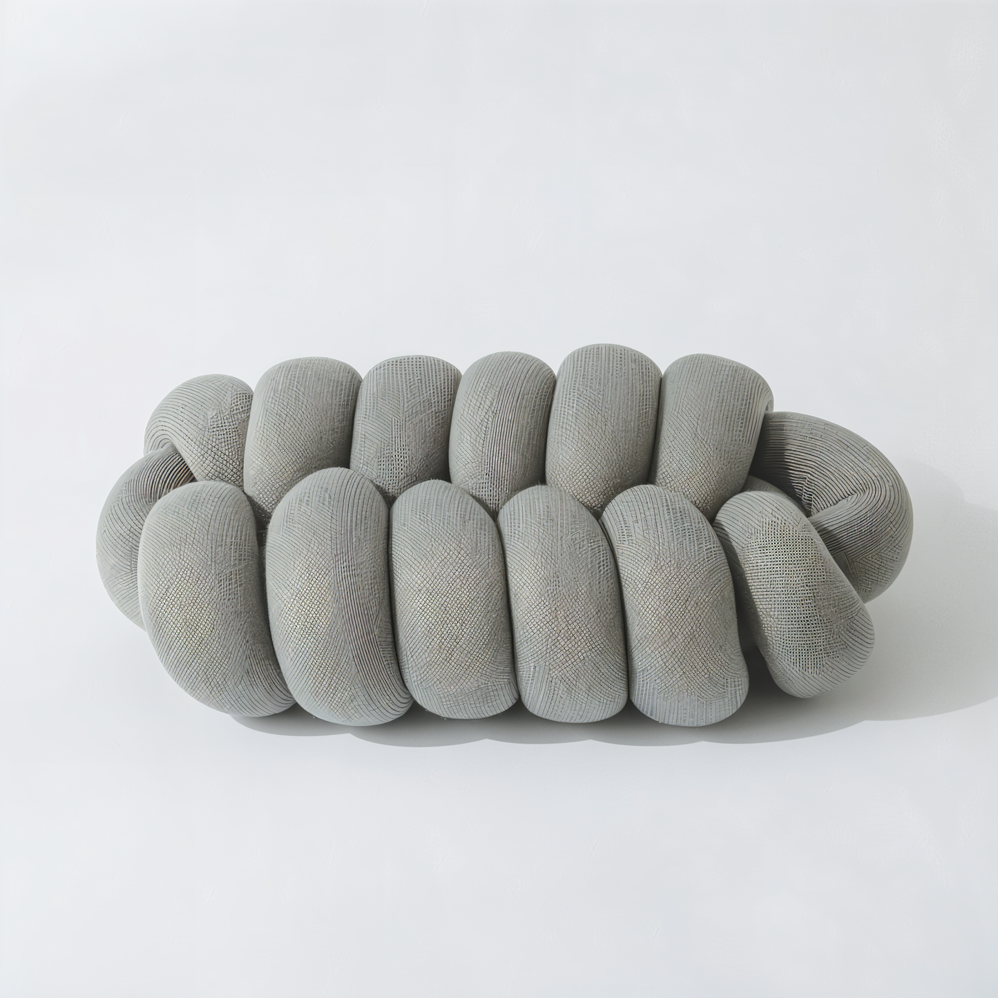 VividKnot - Baumwolle Gestrickt Deko Kissen für Sofa & Stuhl Bliss
