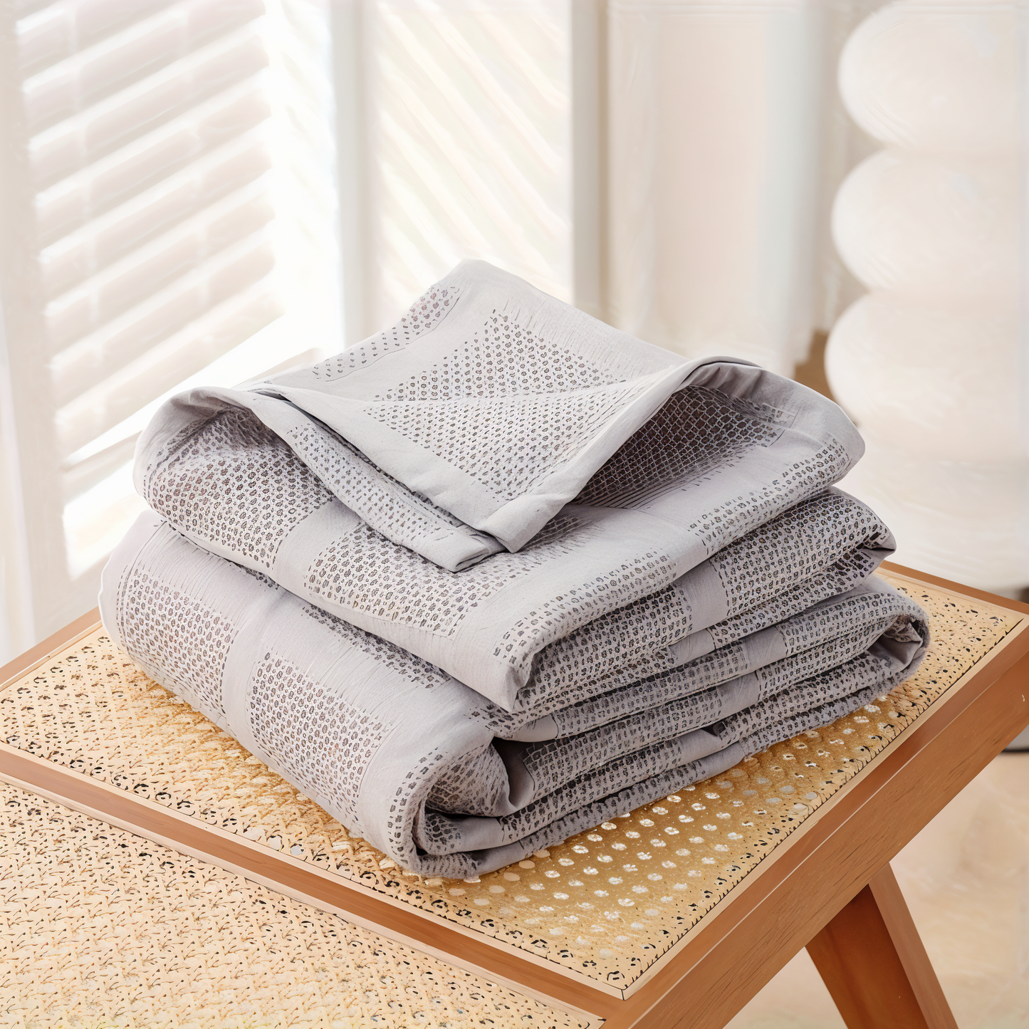 WaffleCloud Plaid - Hypoallergen Baumwolle Fleece Decke - Weicher Twill Gewebter Wurf