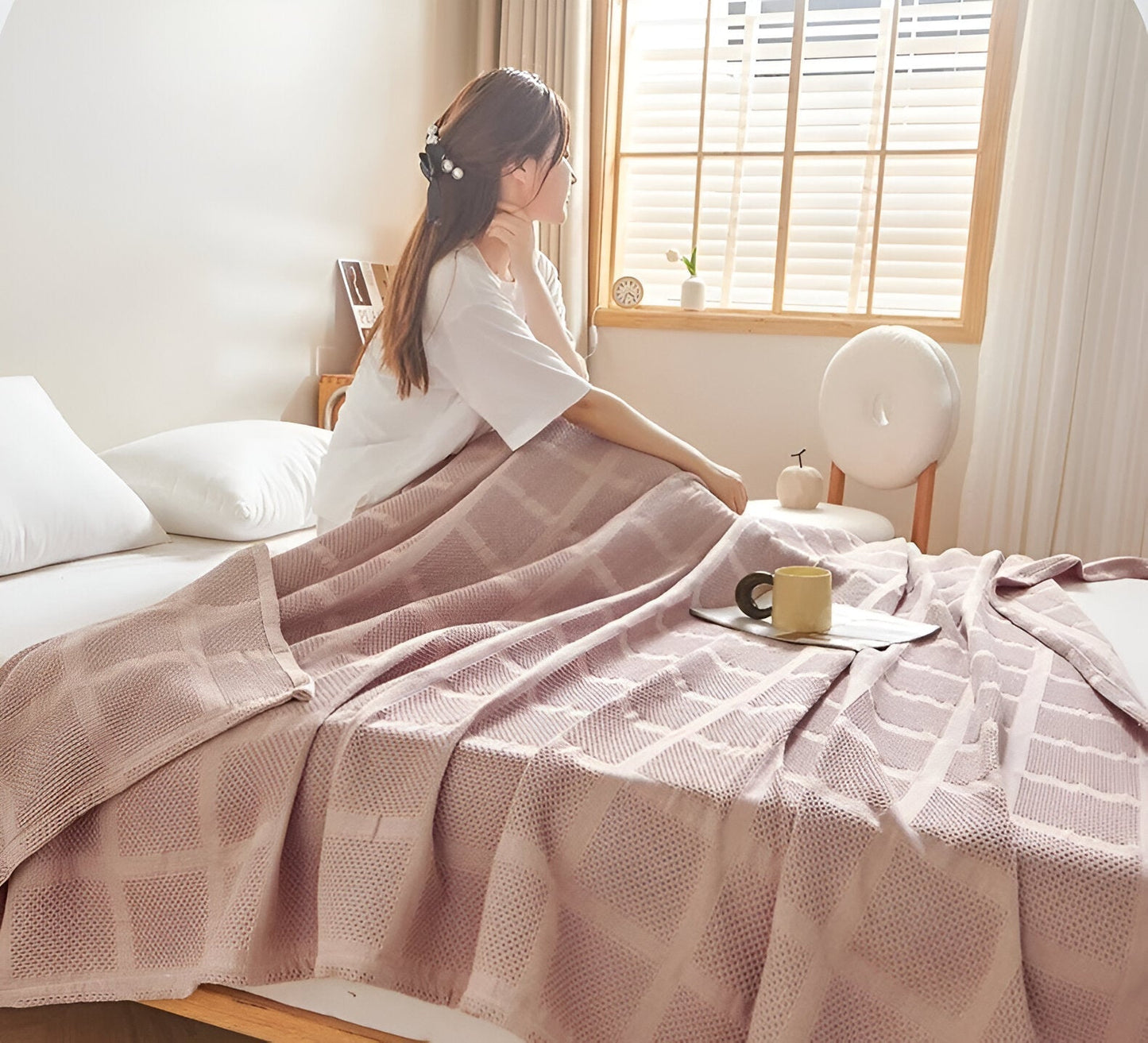 Garduru – Baumwoll Waffel Decke