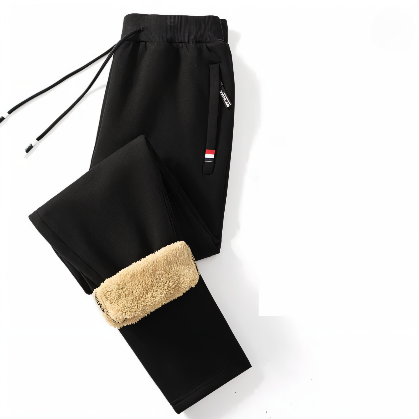 Wool Lined Fleece Legging - Herren Sweatpants mit Kordelzug und Taschen