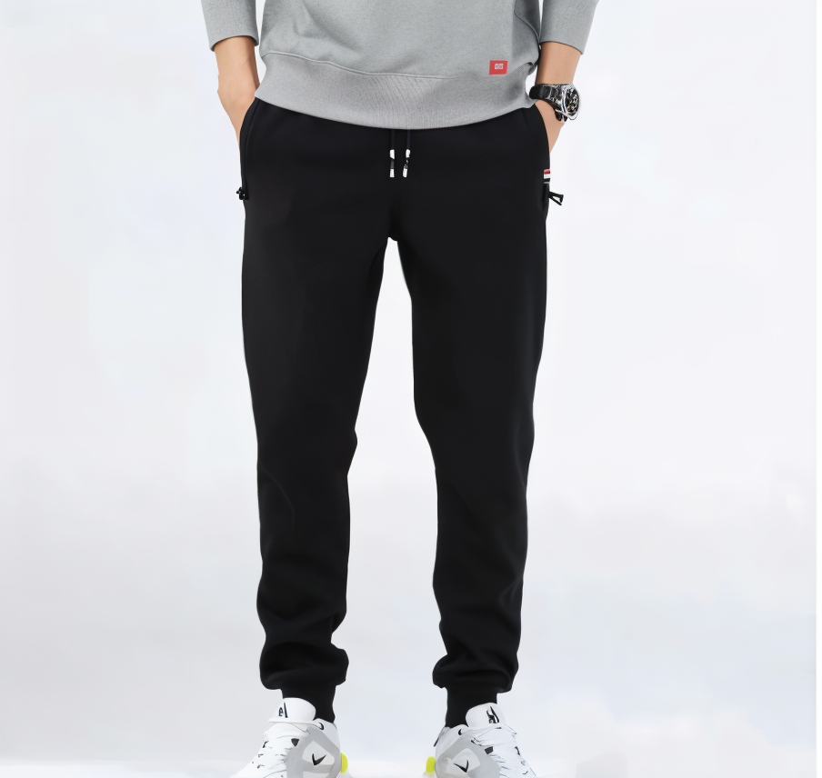 Wool Lined Fleece Legging - Herren Sweatpants mit Kordelzug und Taschen