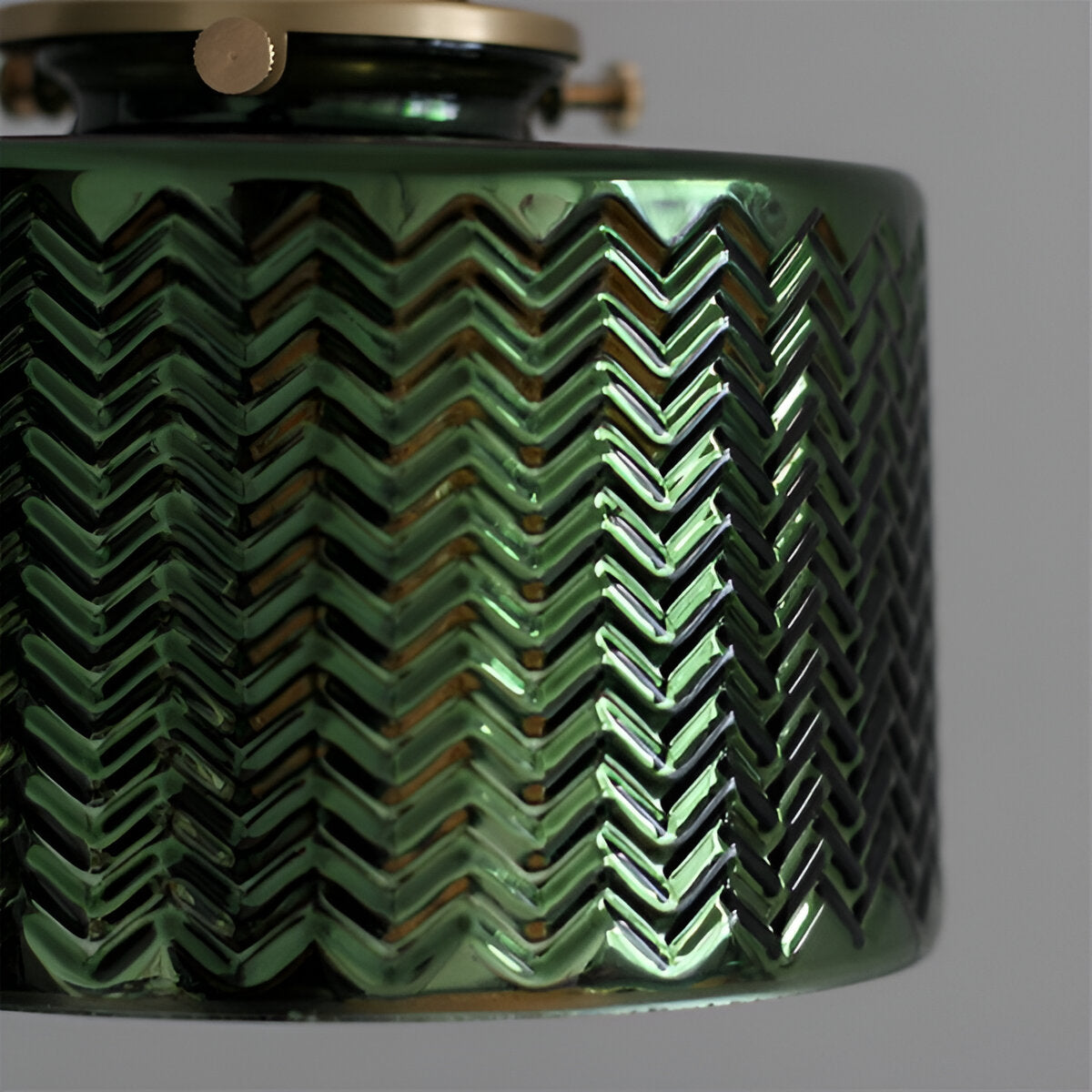 ZiGloss Wandleuchte - Nordic Weiß/Grün Wellenglas Wandlampe - Verstellbare Wandleuchten LED