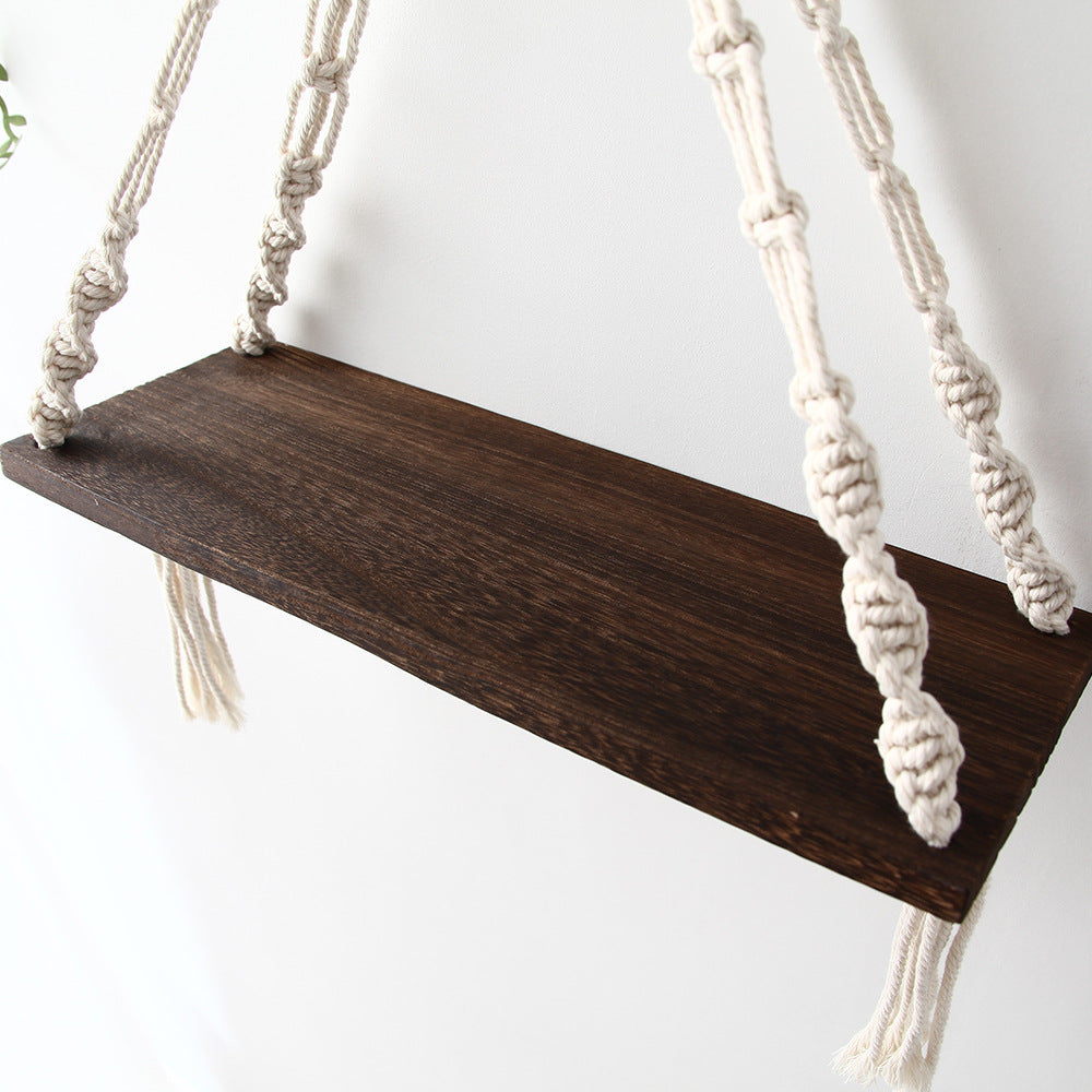 Hortensia Makramee Hängeregal – Boho-Chic Design – Nachhaltig & Vielseitig