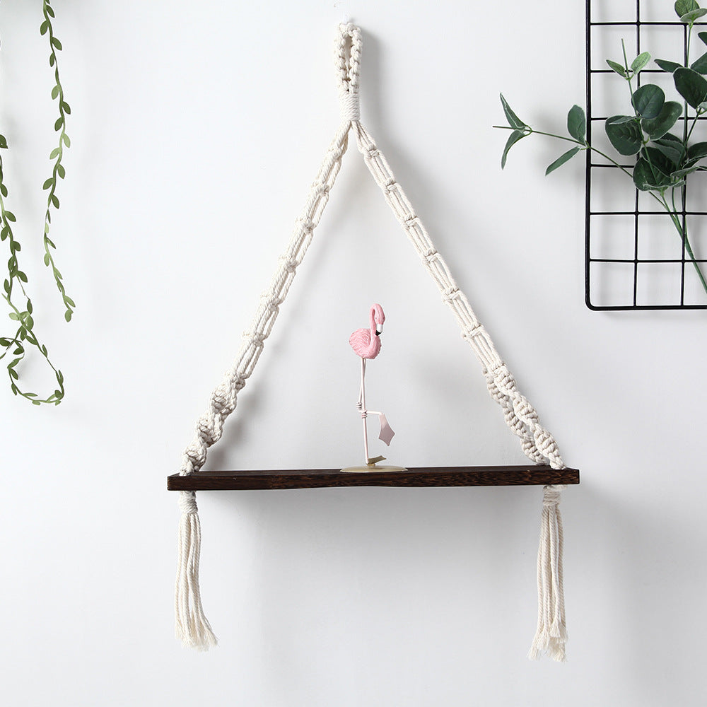 Hortensia Makramee Hängeregal – Boho-Chic Design – Nachhaltig & Vielseitig