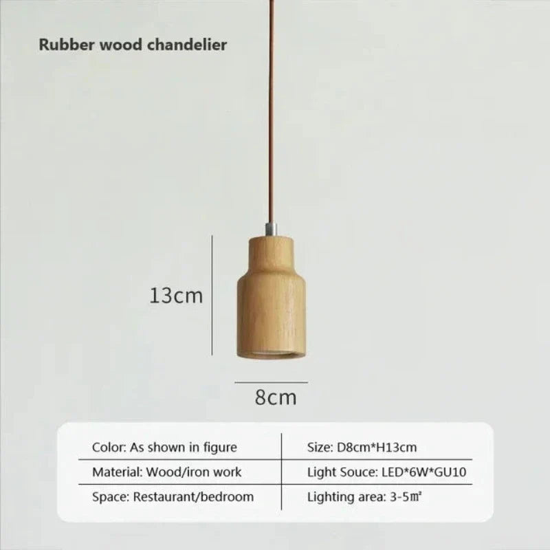 NordicGlow – Skandinavische Hängelampe aus Holz