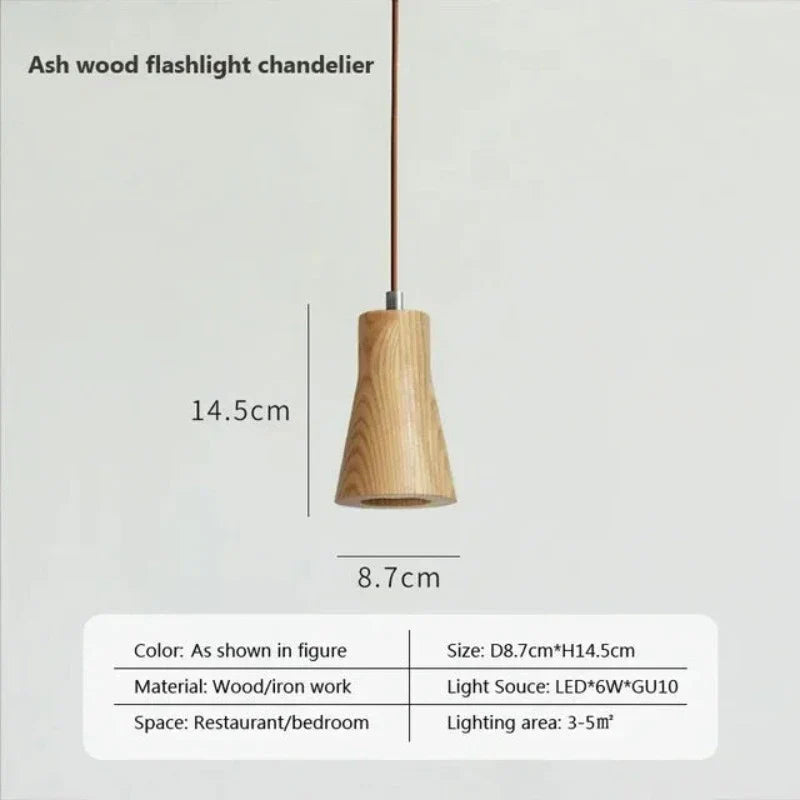 NordicGlow – Skandinavische Hängelampe aus Holz