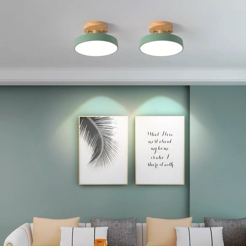 LED Deckenleuchte Holz Flush Mount Leuchte