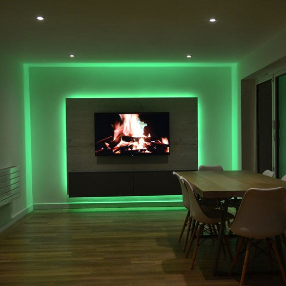 Lebendige RGB LED Streifenlichter - Bluetooth anpassbarer Farbwechsel-Lichtstreifen für die Wohnkultur