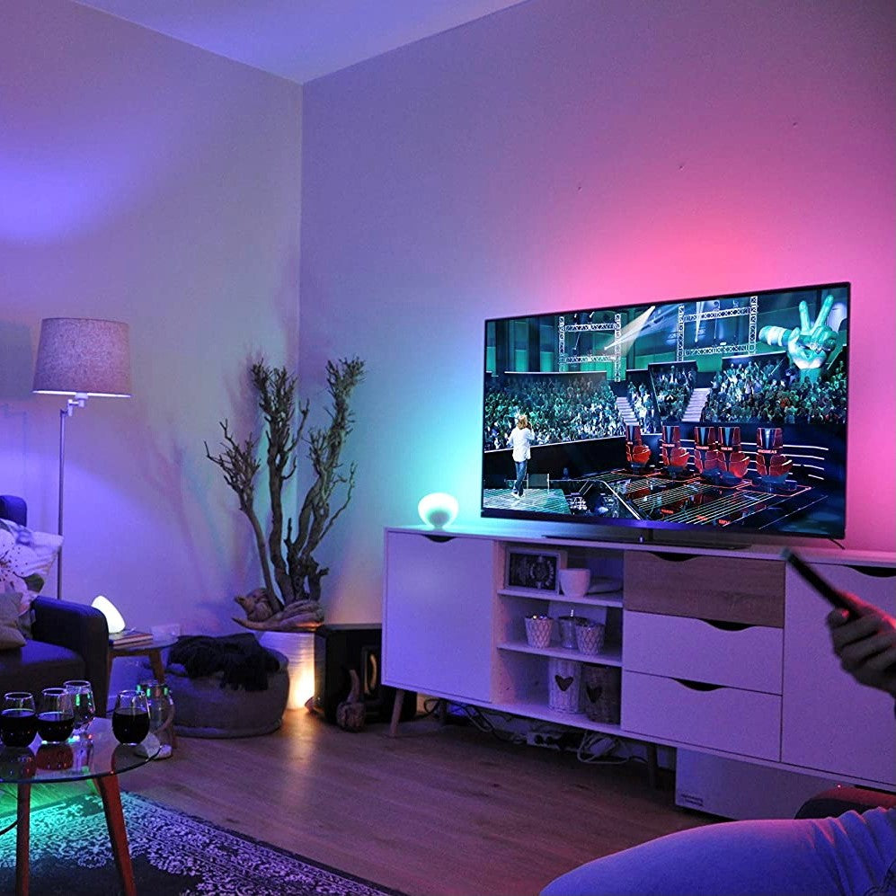 Lebendige RGB LED Streifenlichter - Bluetooth anpassbarer Farbwechsel-Lichtstreifen für die Wohnkultur