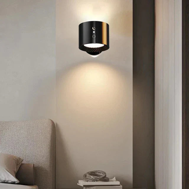 Magnetische 360° LED Wandlampe dimmbar drei Farbtemperaturen Akku