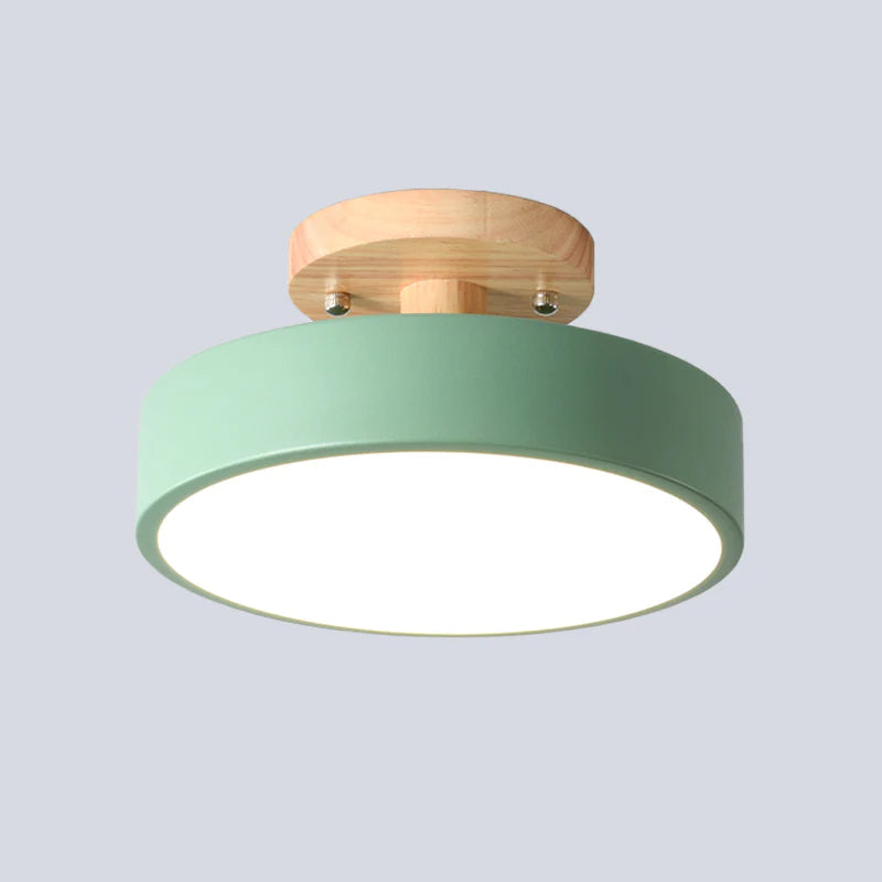LED Deckenleuchte Holz Flush Mount Leuchte