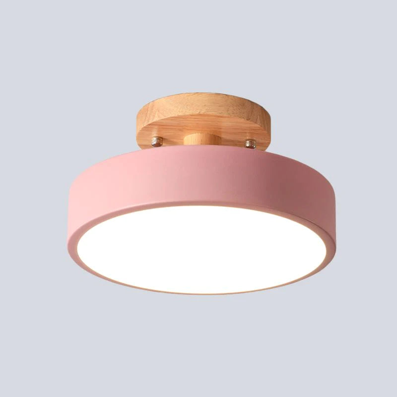 LED Deckenleuchte Holz Flush Mount Leuchte