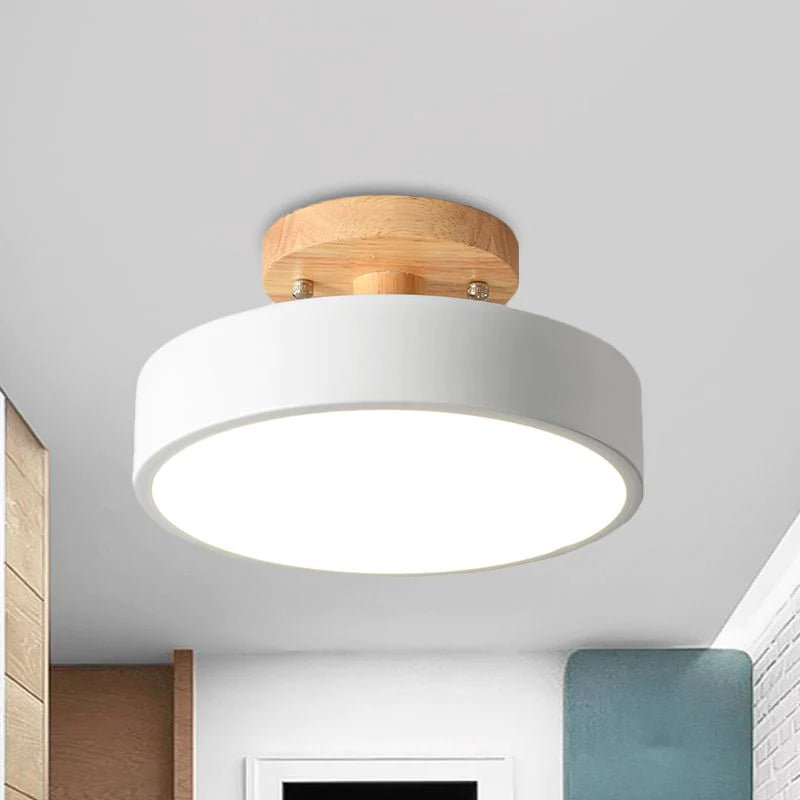 LED Deckenleuchte Holz Flush Mount Leuchte