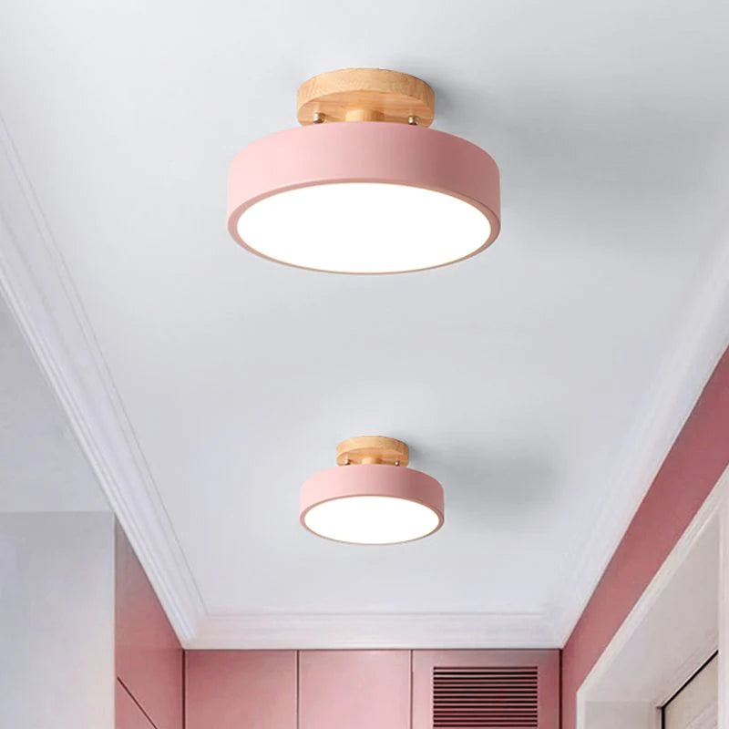 LED Deckenleuchte Holz Flush Mount Leuchte