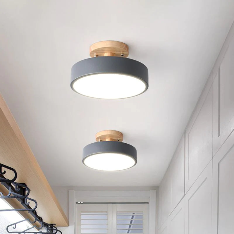 LED Deckenleuchte Holz Flush Mount Leuchte