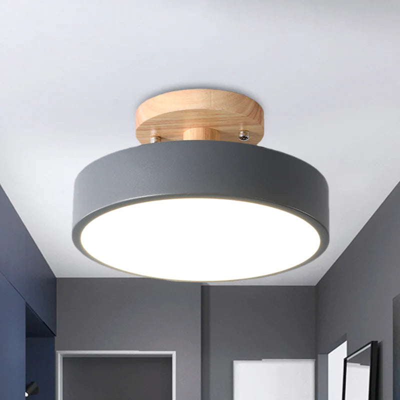 LED Deckenleuchte Holz Flush Mount Leuchte