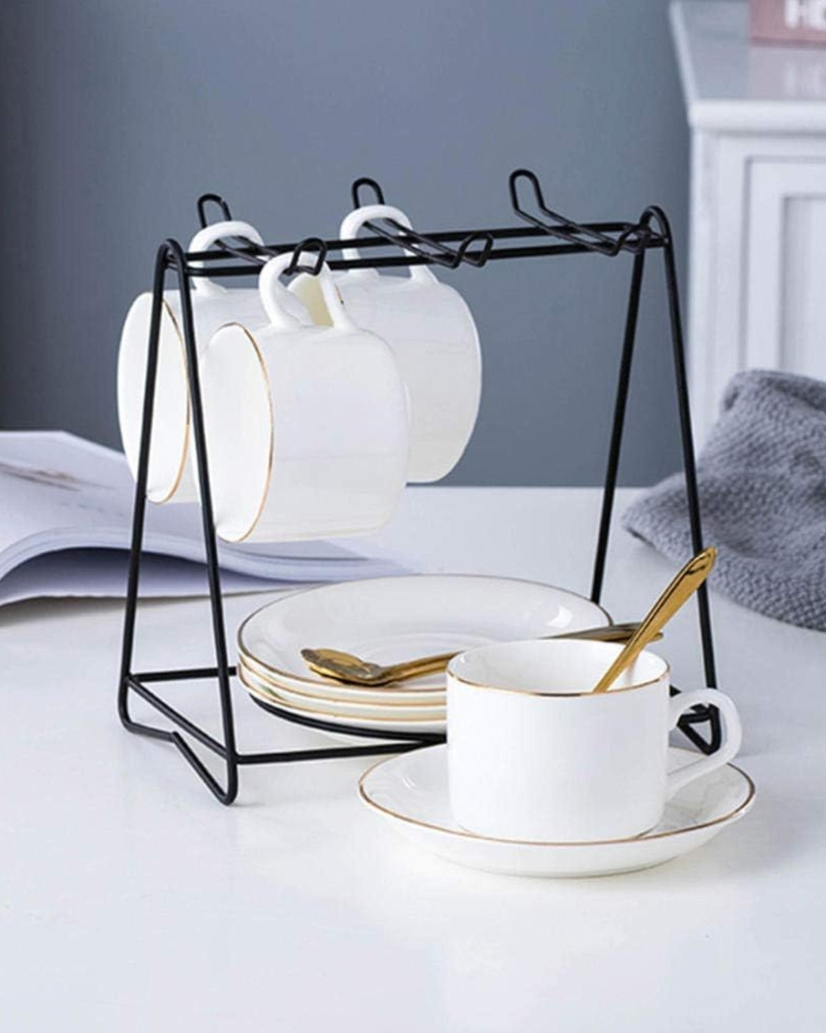 Zeitlose Eleganz – Luxuriöses Porzellan-Teeset mit Pariser Charme