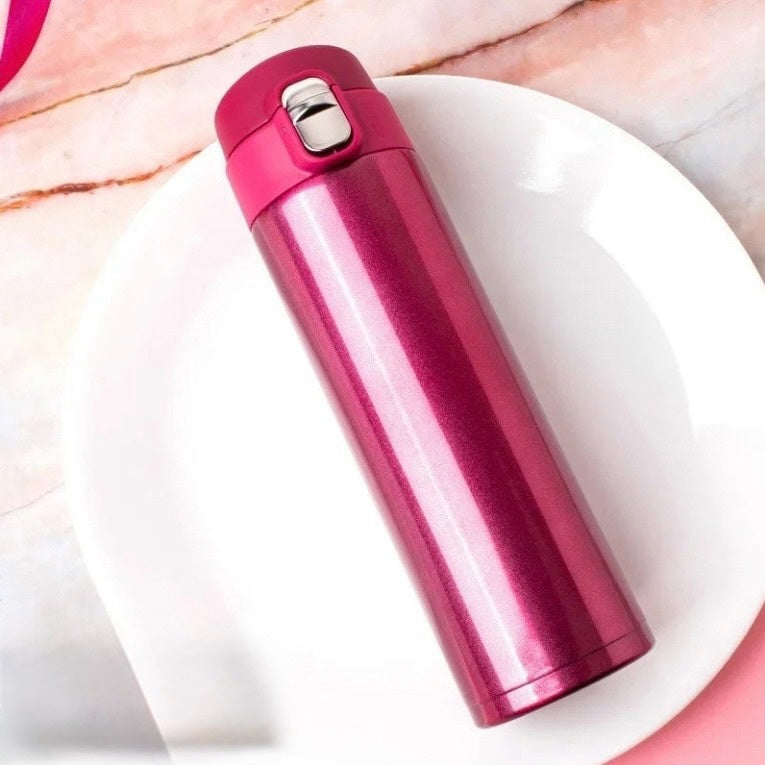 500ml Edelstahl-Vakuumflasche - Bouncing Cover Thermobecher für Kaffee, Tee, Milch, Reisenutzung