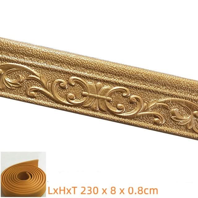 Garduru-Sockel - Selbstklebende Garduru-Wandeinfassung Streifen x 230 cm