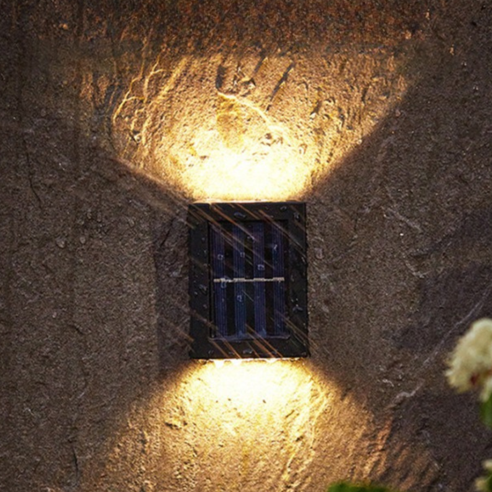 Drahtlose Wandleuchte Außen mit Dämmerungssensor | SolarGlow