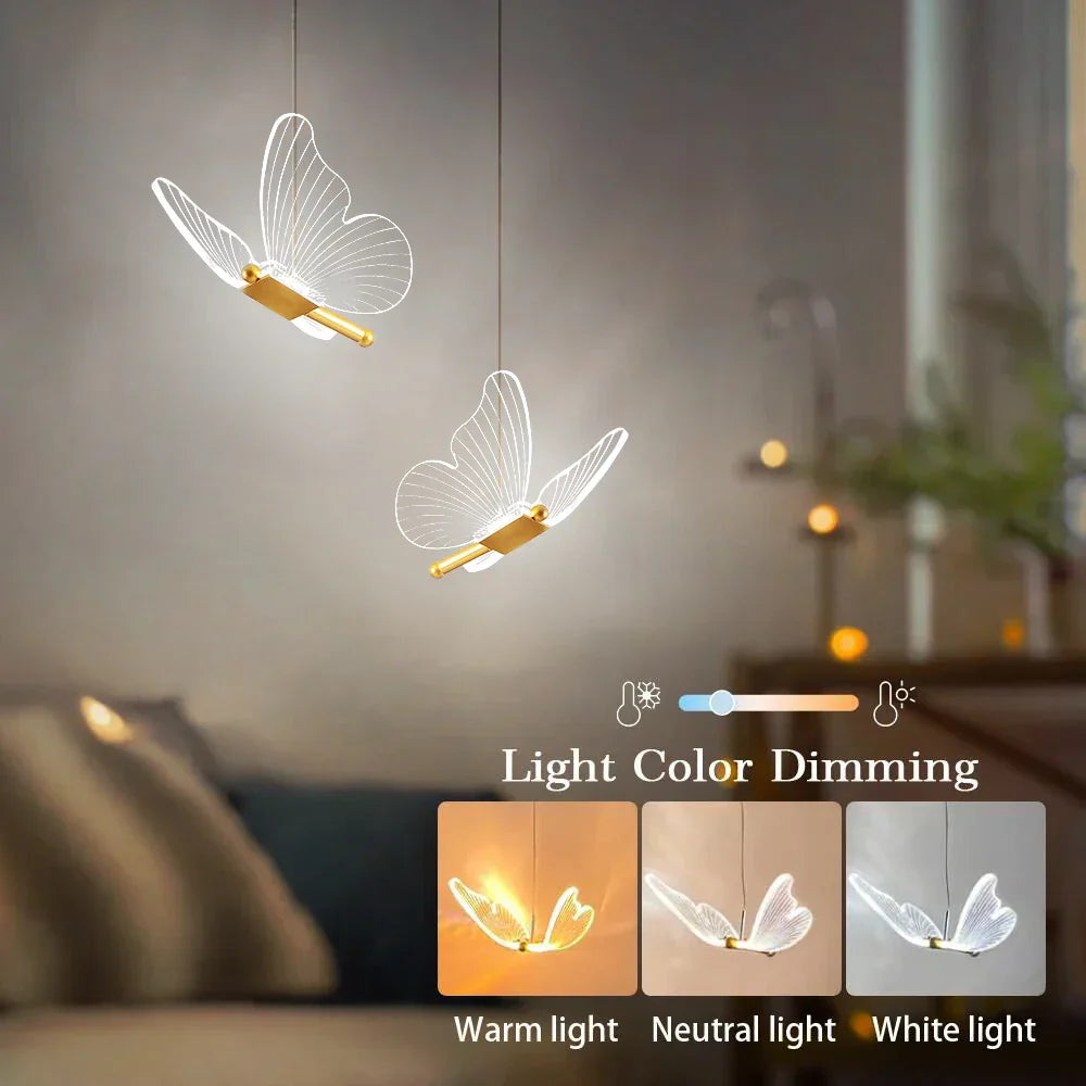 Leuchtflügel – Schmetterlings-LED-Deckenlampe