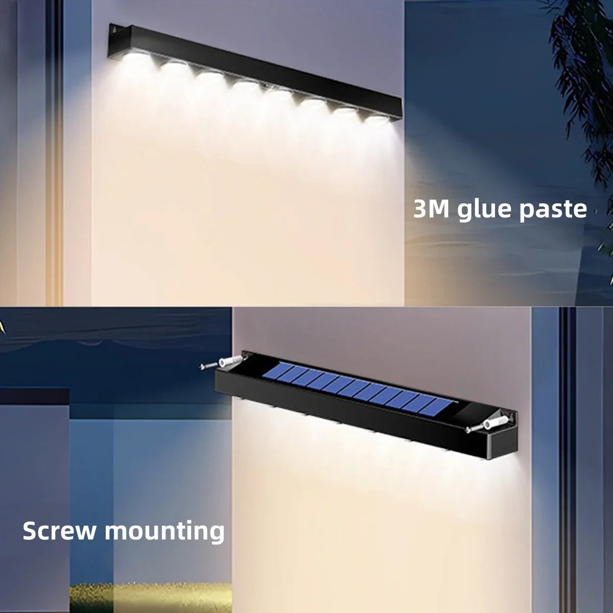LumiGlow - Solar LED Wandleuchte