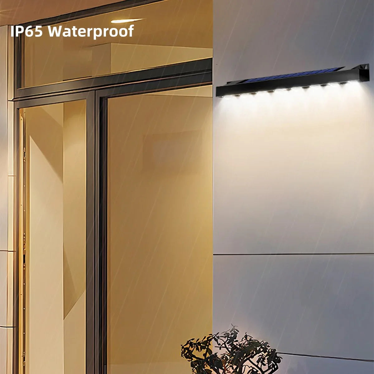 LumiGlow - Solar LED Wandleuchte
