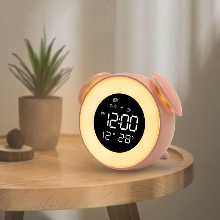 LED Wecker in Tierform – Farbwechsel Nachttischlampe & Musik – Pink