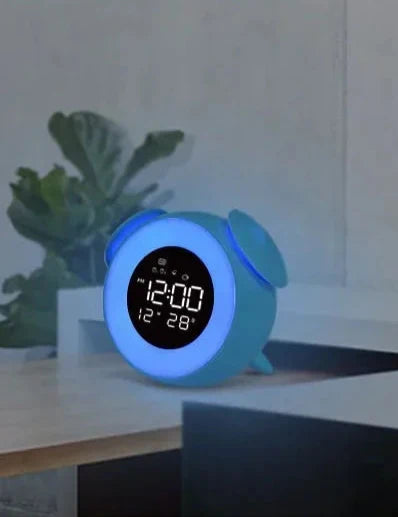 LED Wecker in Tierform – Farbwechsel Nachttischlampe & Musik – Blau