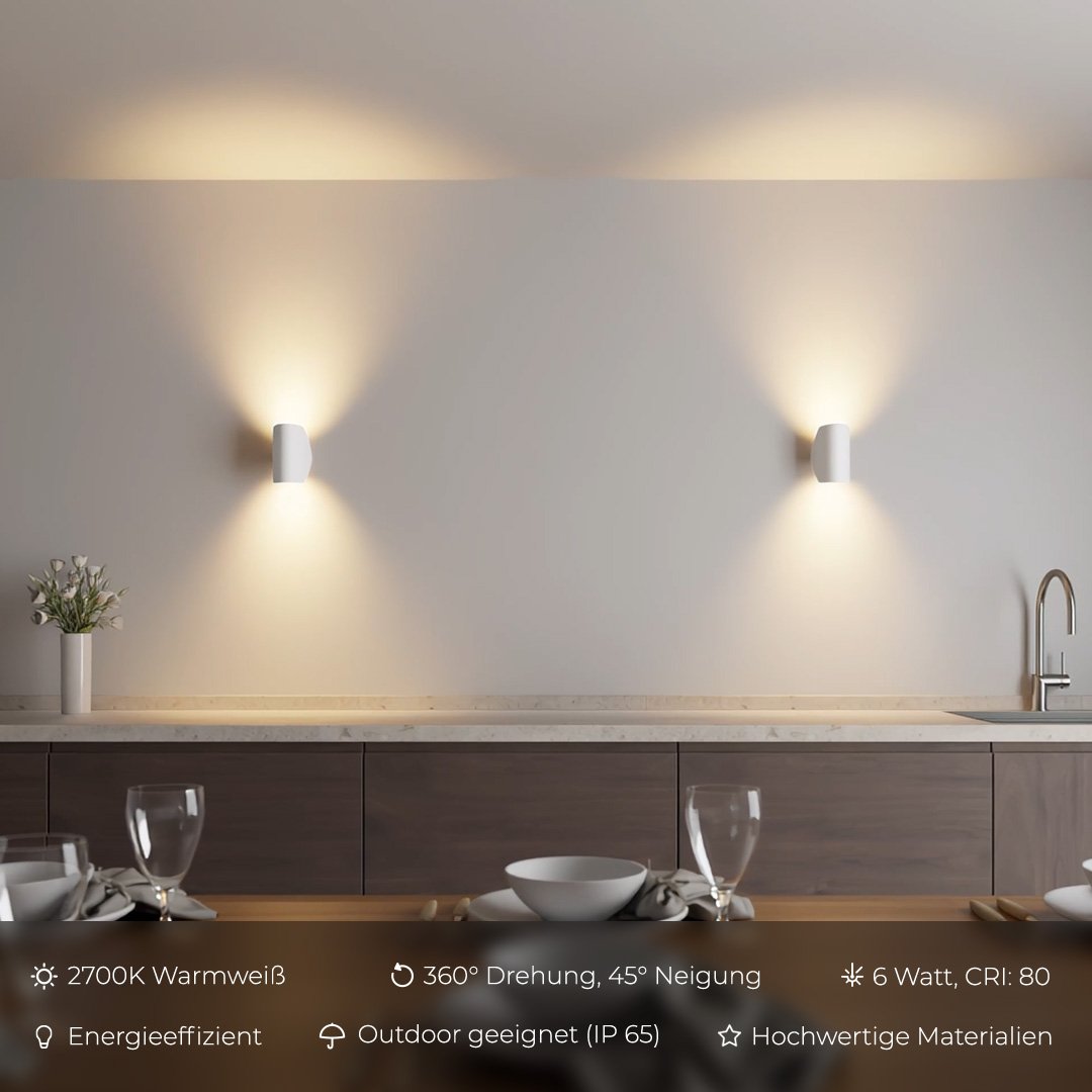 Garduru – Moderne LED Außenwandleuchte für warmes und elegantes Licht