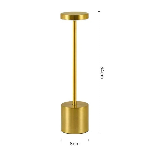 LOFT LED Tischlampe – Dimmbar & Wiederaufladbar – Elegante Metalloptik