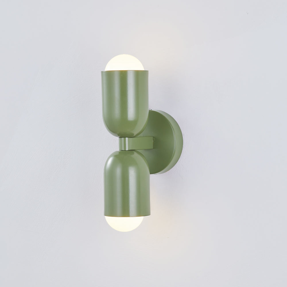 Morandi Moderne LED-Wandleuchte 2-flammig Schwarz Innen/Flur Metall