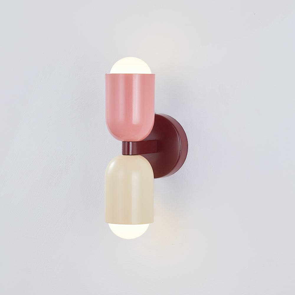 Morandi Moderne LED-Wandleuchte 2-flammig Schwarz Innen/Flur Metall