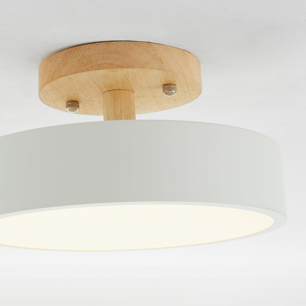 Garduru Holz LED Deckenleuchte – Dimmbar 36W natürliche Eleganz