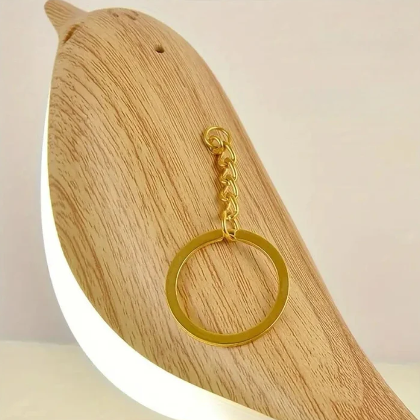 Garduru LED Tischlampe aus Holz mit Vogel-Design – Eleganz und Funktionalität