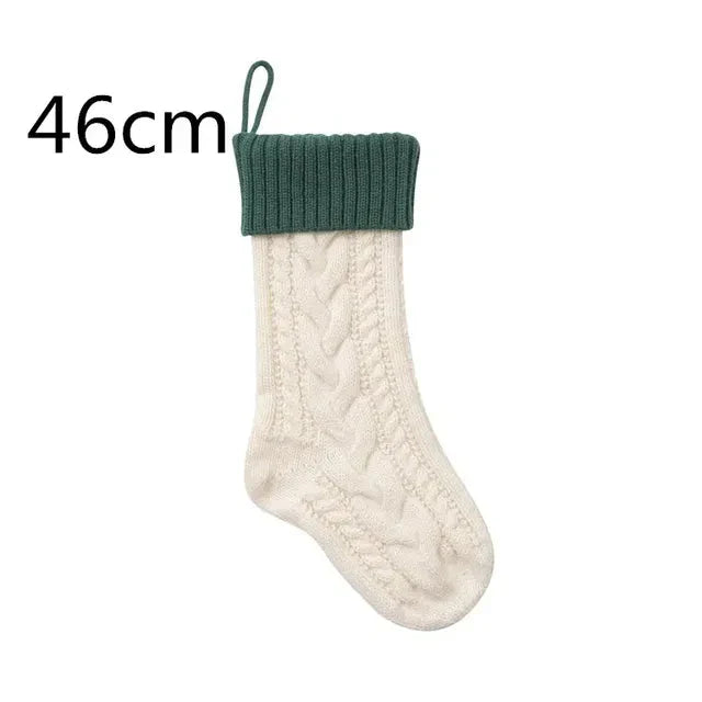 Große Kabelgestrickte Weihnachtsstrumpf - 13 Farben