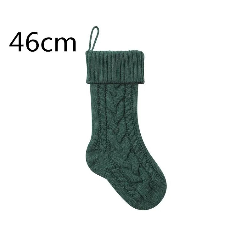 Große Kabelgestrickte Weihnachtsstrumpf - 13 Farben