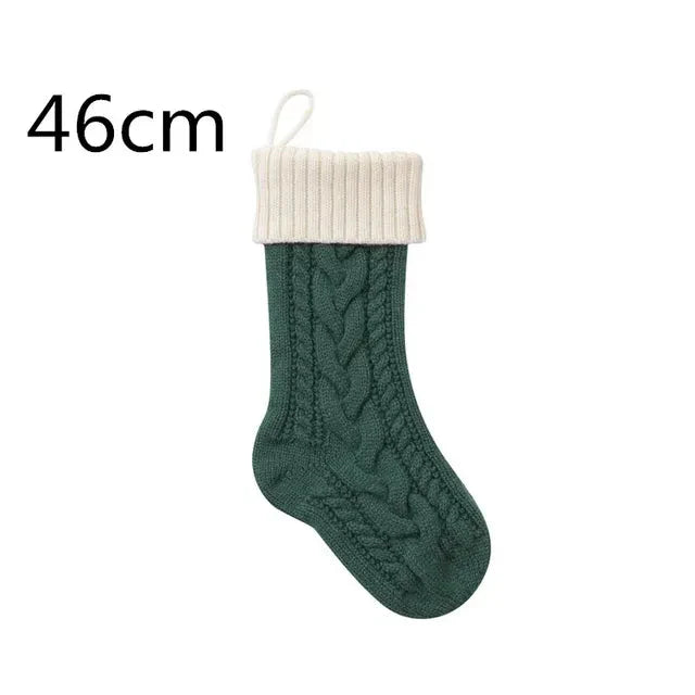Große Kabelgestrickte Weihnachtsstrumpf - 13 Farben